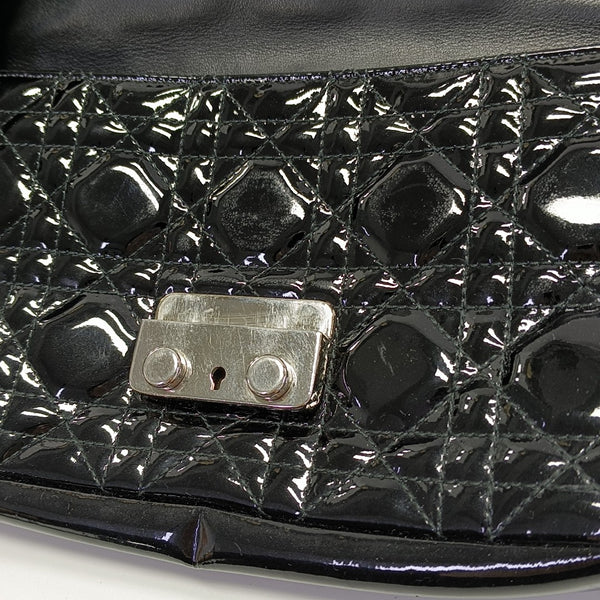 Miss Dior Cannage Patent Leather Black
