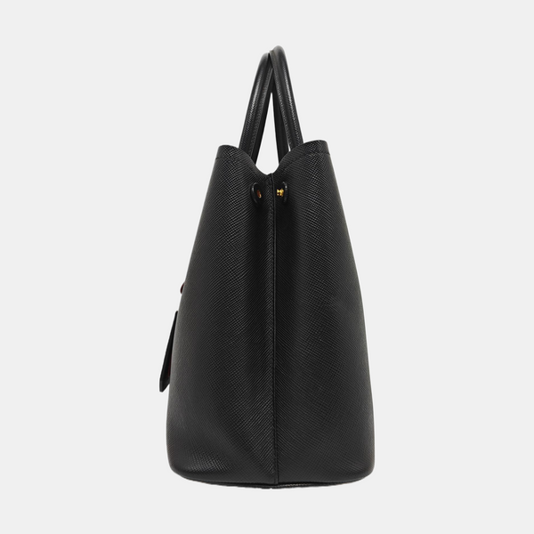 Double Medium Calfskin Black