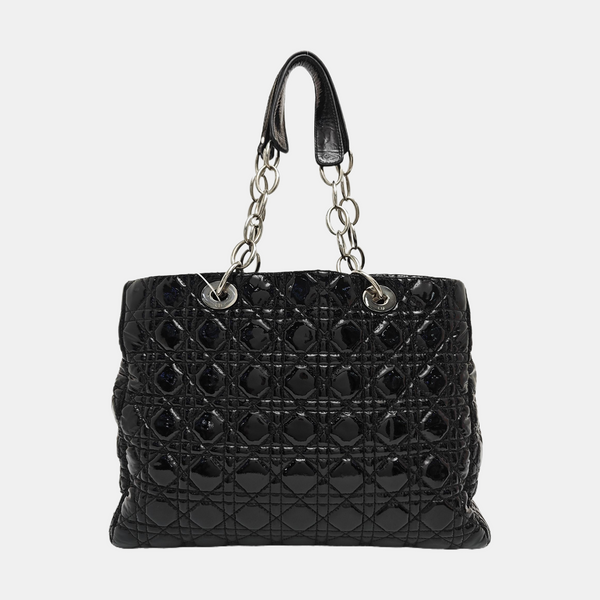 Dior Soft Cannage Patent Leather Black