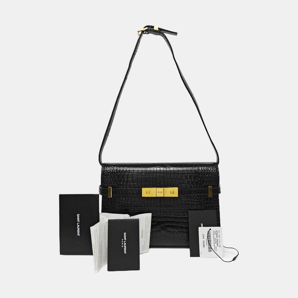 MANHATTAN Small Calfskin Black