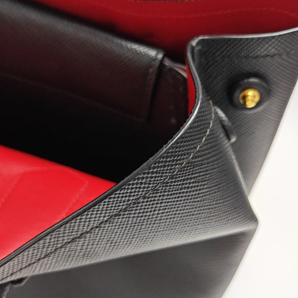 Double Medium Calfskin Black