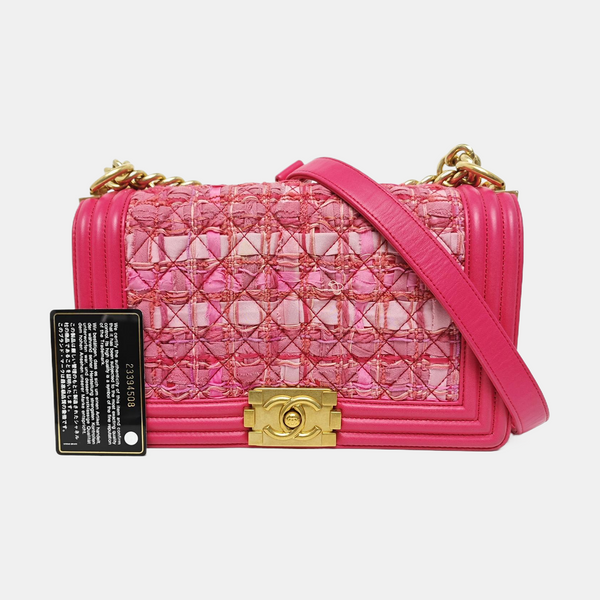 BOY CHANEL Medium Quilted Red