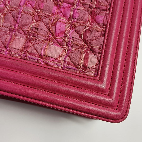 BOY CHANEL Medium Quilted Red