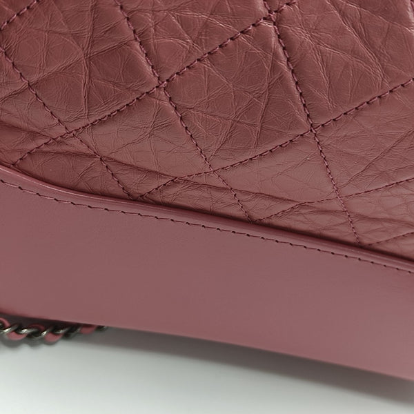 GABRIELLE Large Quilted Calfskin Red