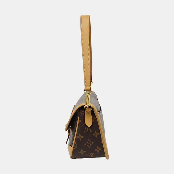 DIANE Monogram Coated Canvas Brown