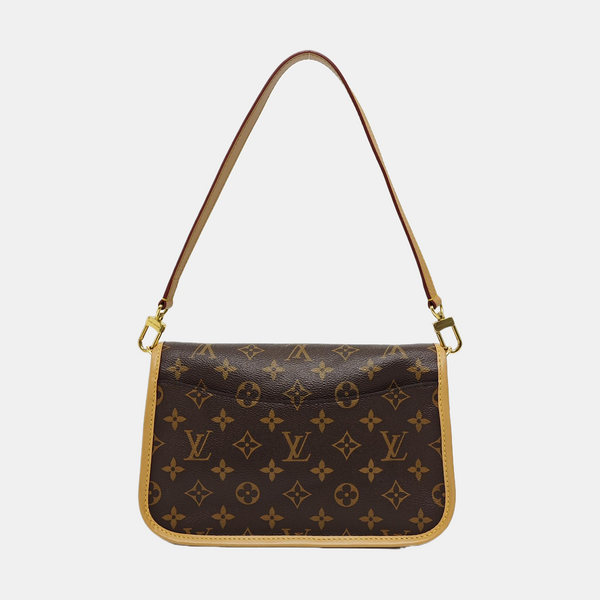 DIANE Monogram Coated Canvas Brown