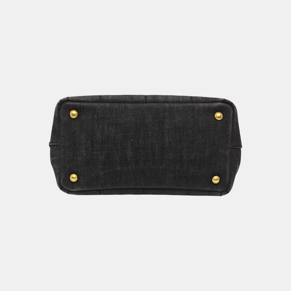 Denim Quilted Denim Gray