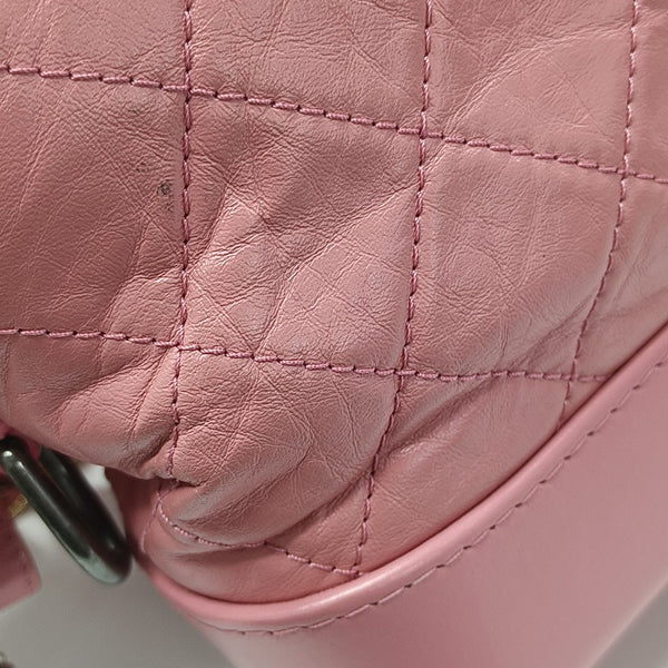GABRIELLE Small Quilted Calfskin Red