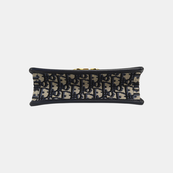 30 Montaigne East-West Small Oblique Canvas Blue