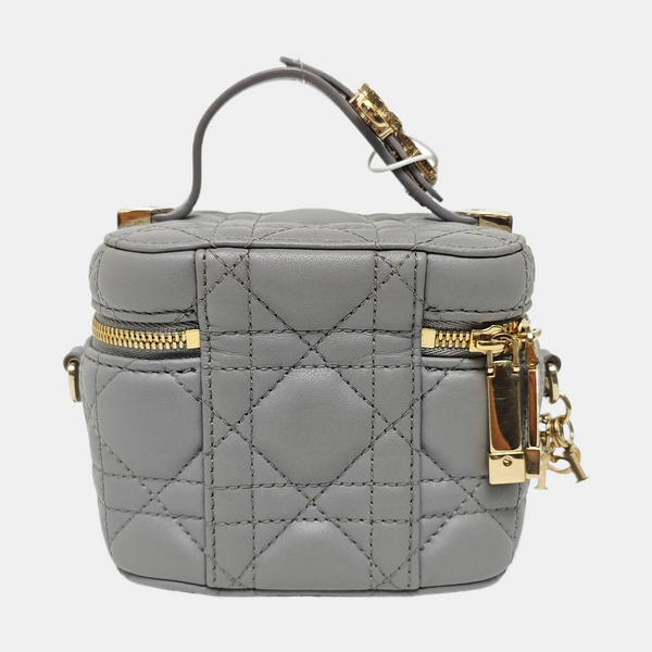 Vanity Lady Dior Cannage Calfskin Blue