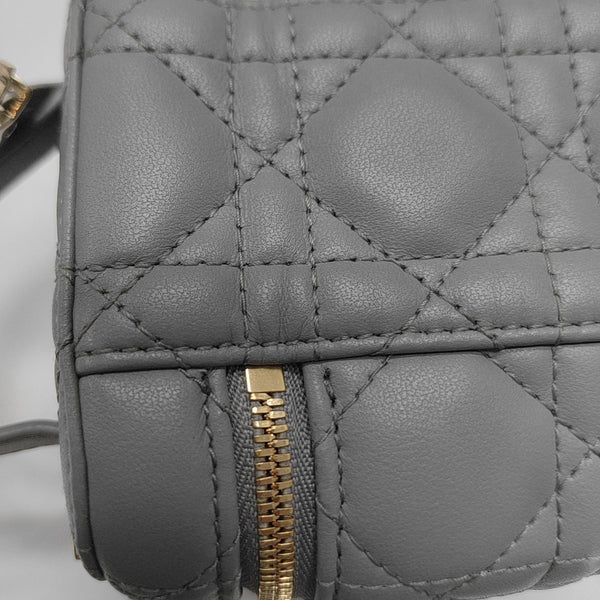Vanity Lady Dior Cannage Calfskin Blue