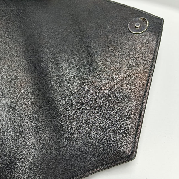 COLLEGE Medium Chevron Lambskin Black