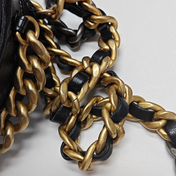 CHANEL 19 Small Quilted Lambskin Black