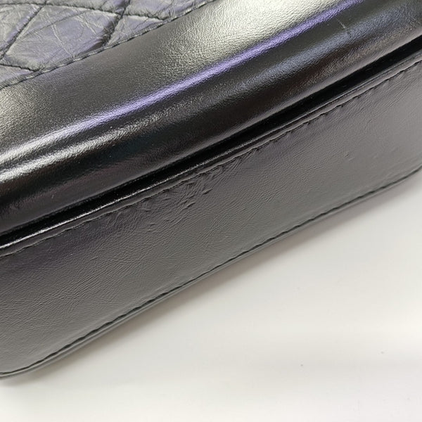 GABRIELLE Small Quilted Vintage Calf Black
