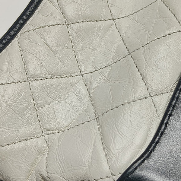 GABRIELLE Small Quilted Calfskin White