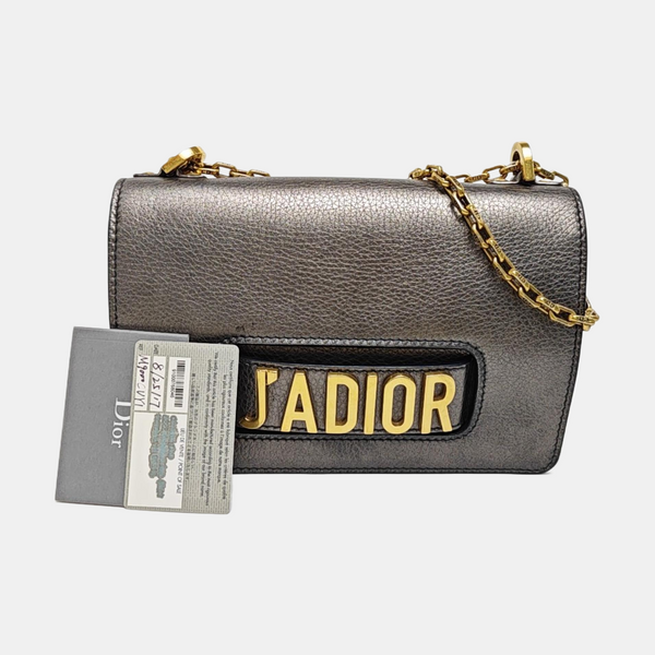 J'adior Calfskin Gray