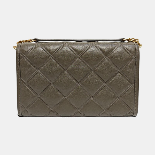 KATE Medium Quilted Calfskin Gray