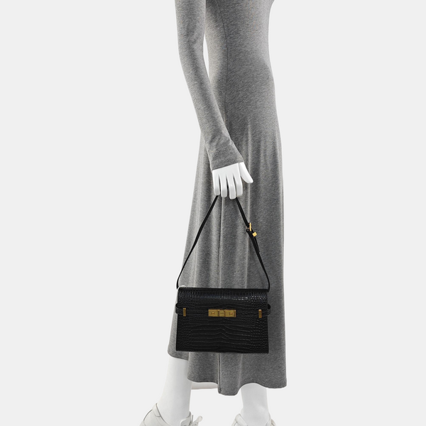 MANHATTAN Small Calfskin Black