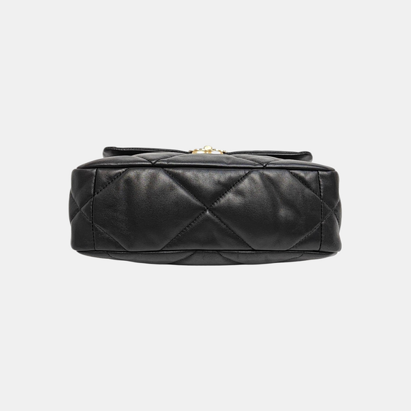 CHANEL 19 Small Quilted Lambskin Black