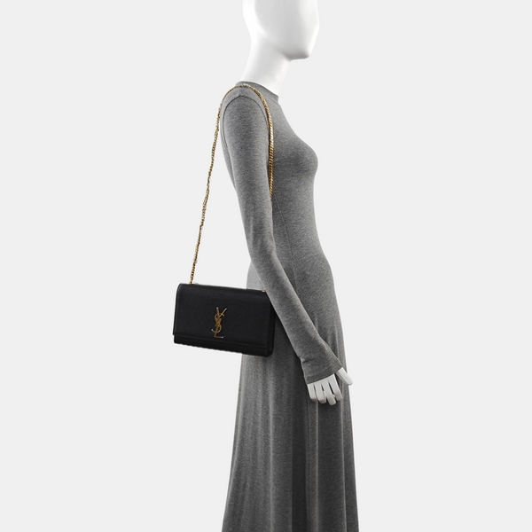 KATE Medium Calfskin Black