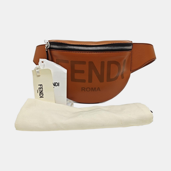 Calfskin Belt Bag Small Brown