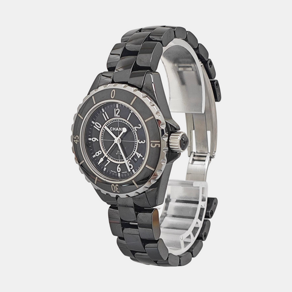 J12 33mm Black Quartz Watch