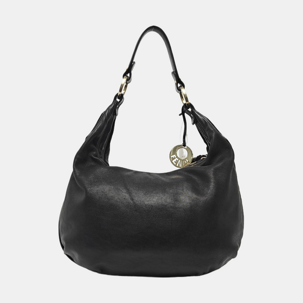 Calfskin Shoulder Bag Black
