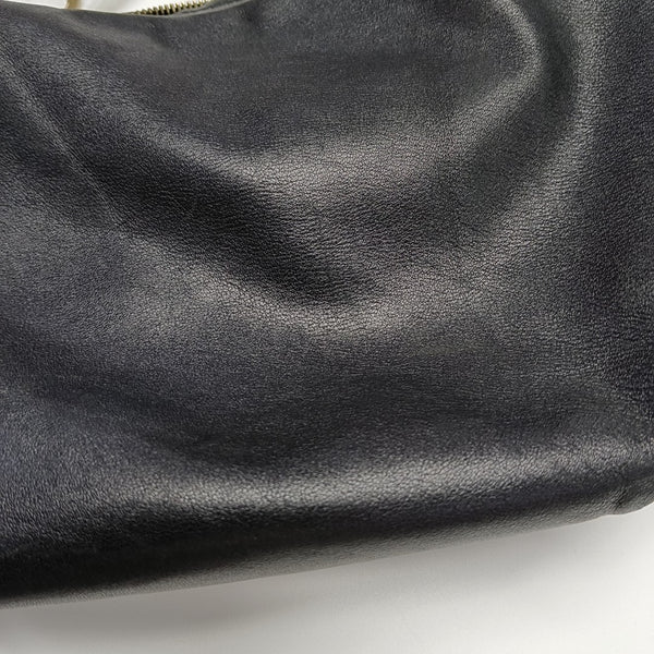 Calfskin Shoulder Bag Black