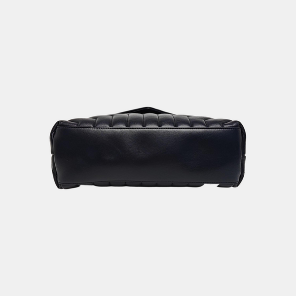 LOULOU Medium Chevron Calfskin Blue