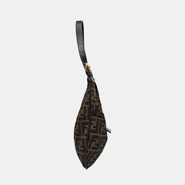 Monogram Canvas Shoulder Bag Brown