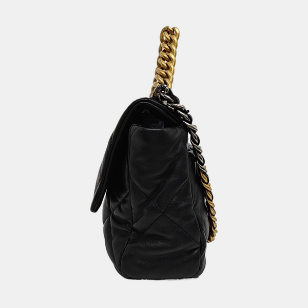 CHANEL 19 Medium Quilted Lambskin Black