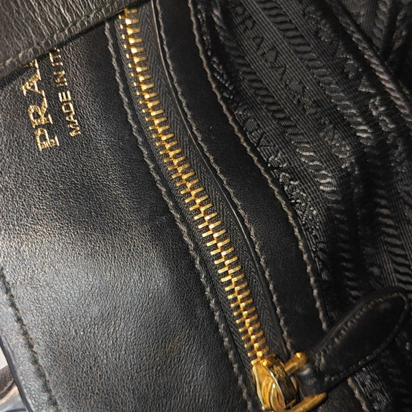 Gaufre Quilted Nylon Black