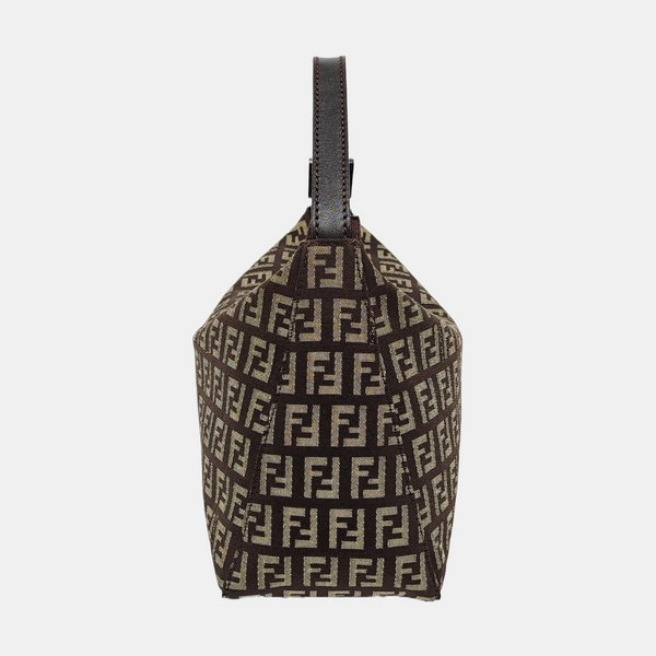 Canvas Top Handle Bag Brown