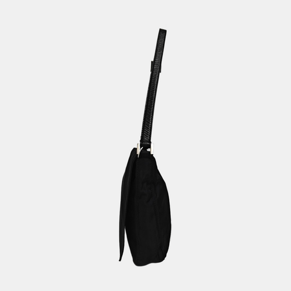 Nylon Top Handle Bag Black