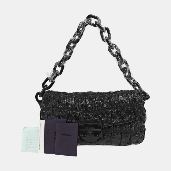 Gaufre Quilted Lambskin Black