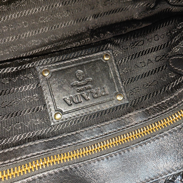 Gaufre Quilted Lambskin Black