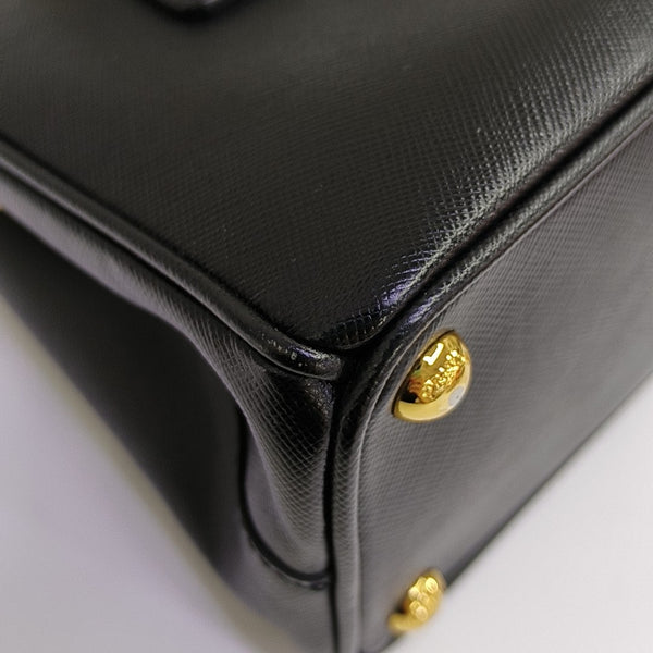 Galleria Super Mini Saffiano Calfskin Black