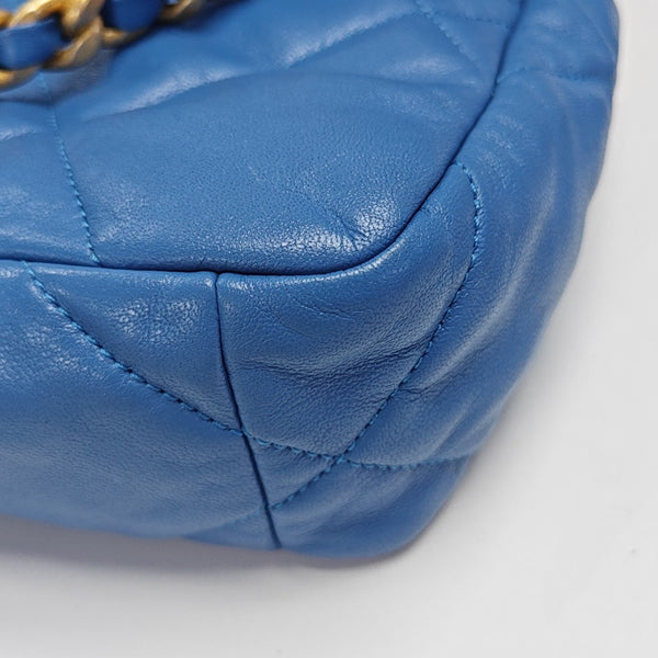 CHANEL 19 Small Quilted Lambskin Blue