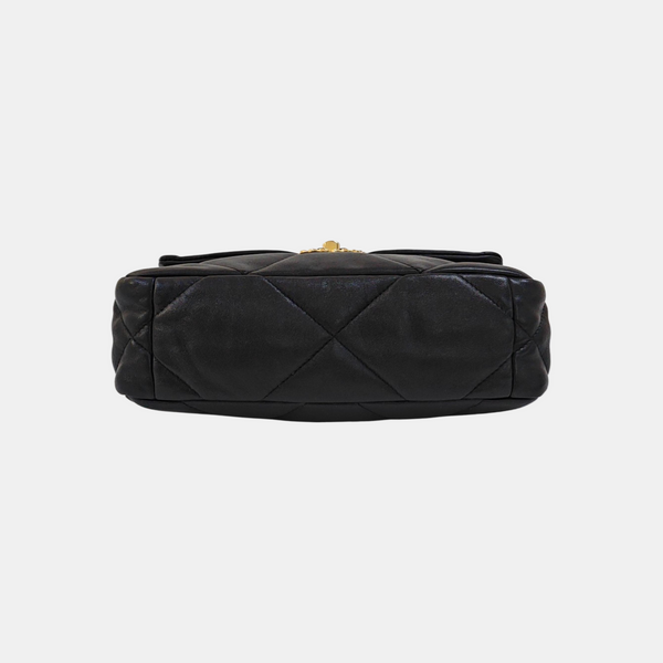 CHANEL 19 Small Quilted Lambskin Black
