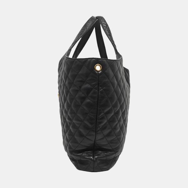 ICARE Extra Large Quilted Lambskin Black