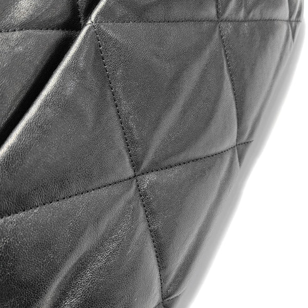 CHANEL 19 Large Quilted Lambskin Black