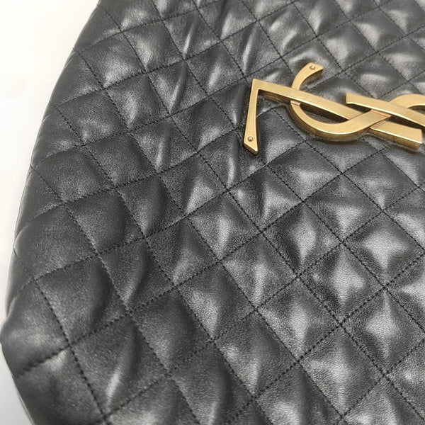 ICARE Extra Large Quilted Lambskin Black