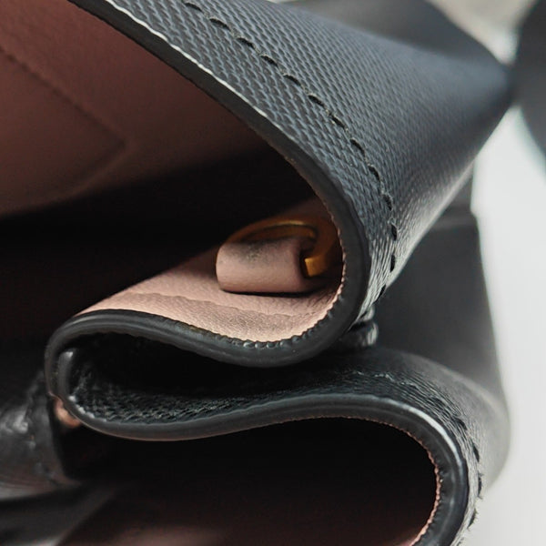 Double Saffiano Calfskin Black