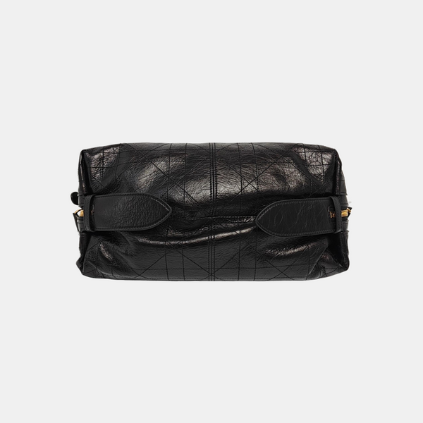 D-Journey Medium Cannage Calfskin Black