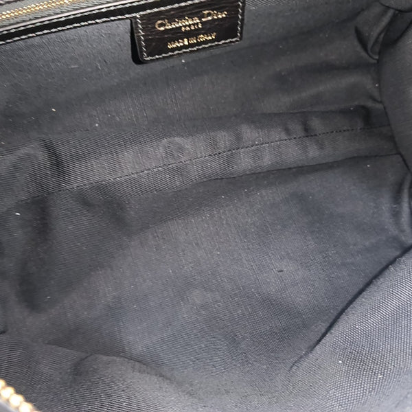 D-Journey Medium Cannage Calfskin Black