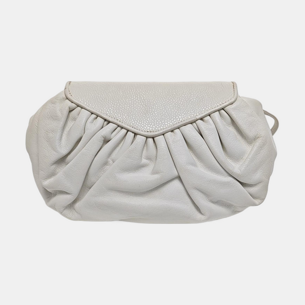 Calfskin Shoulder Bag White