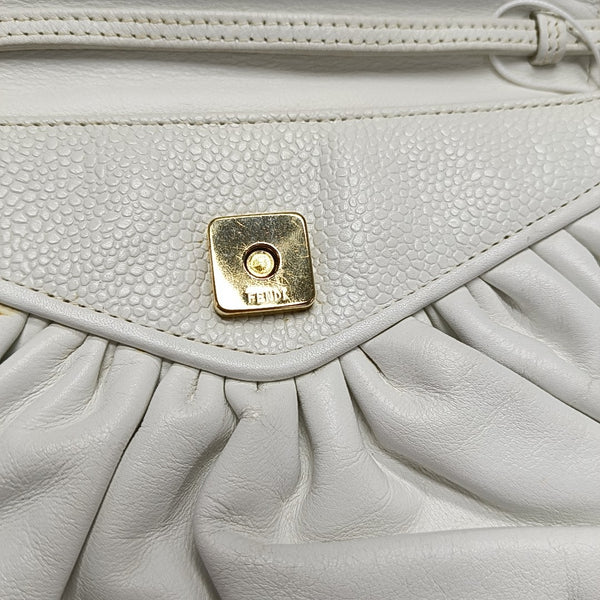 Calfskin Shoulder Bag White