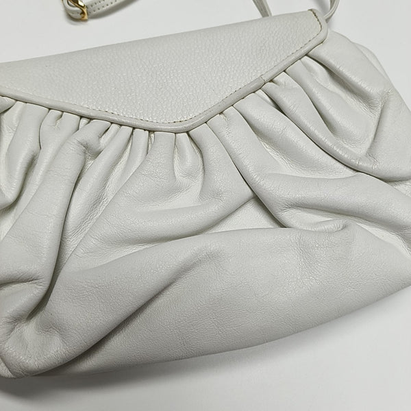 Calfskin Shoulder Bag White