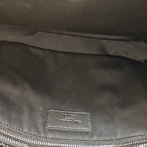NIKI Medium Chevron Calfskin Black