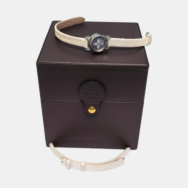 Tambour Glamour 18mm Gray Quartz Watch